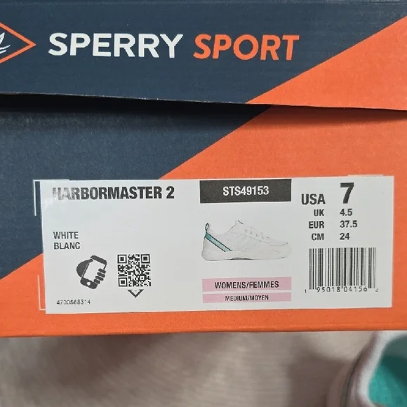 Sperry Harbormaster 2.0 White and Mint Sneakers - Picture 4 of 12